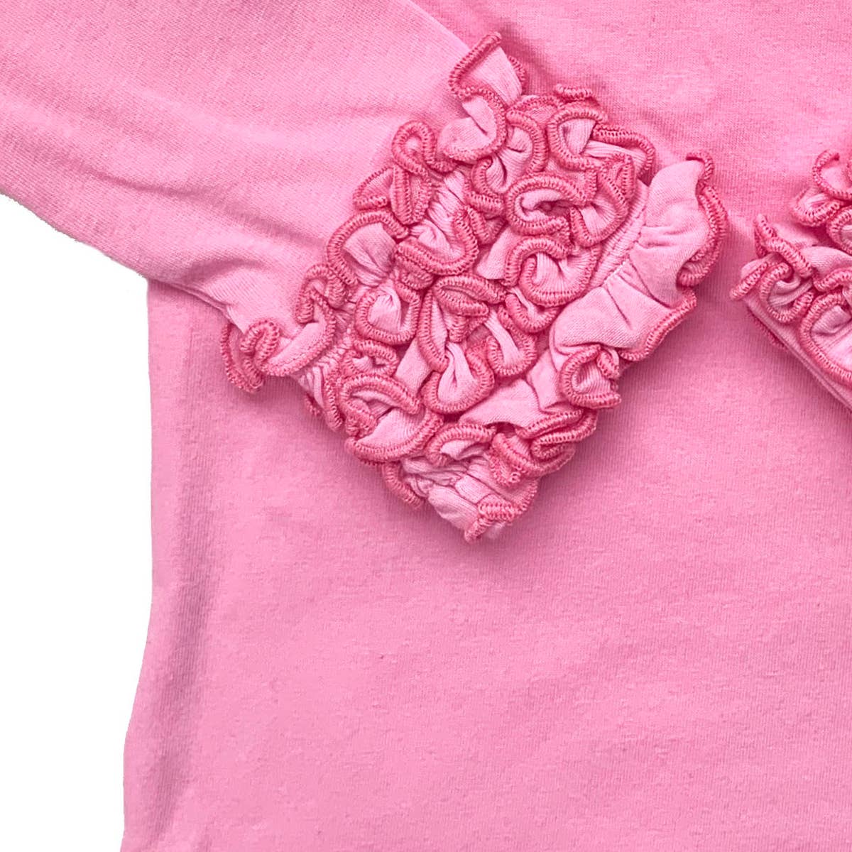 Ruffle Layering T-Shirt - Pink