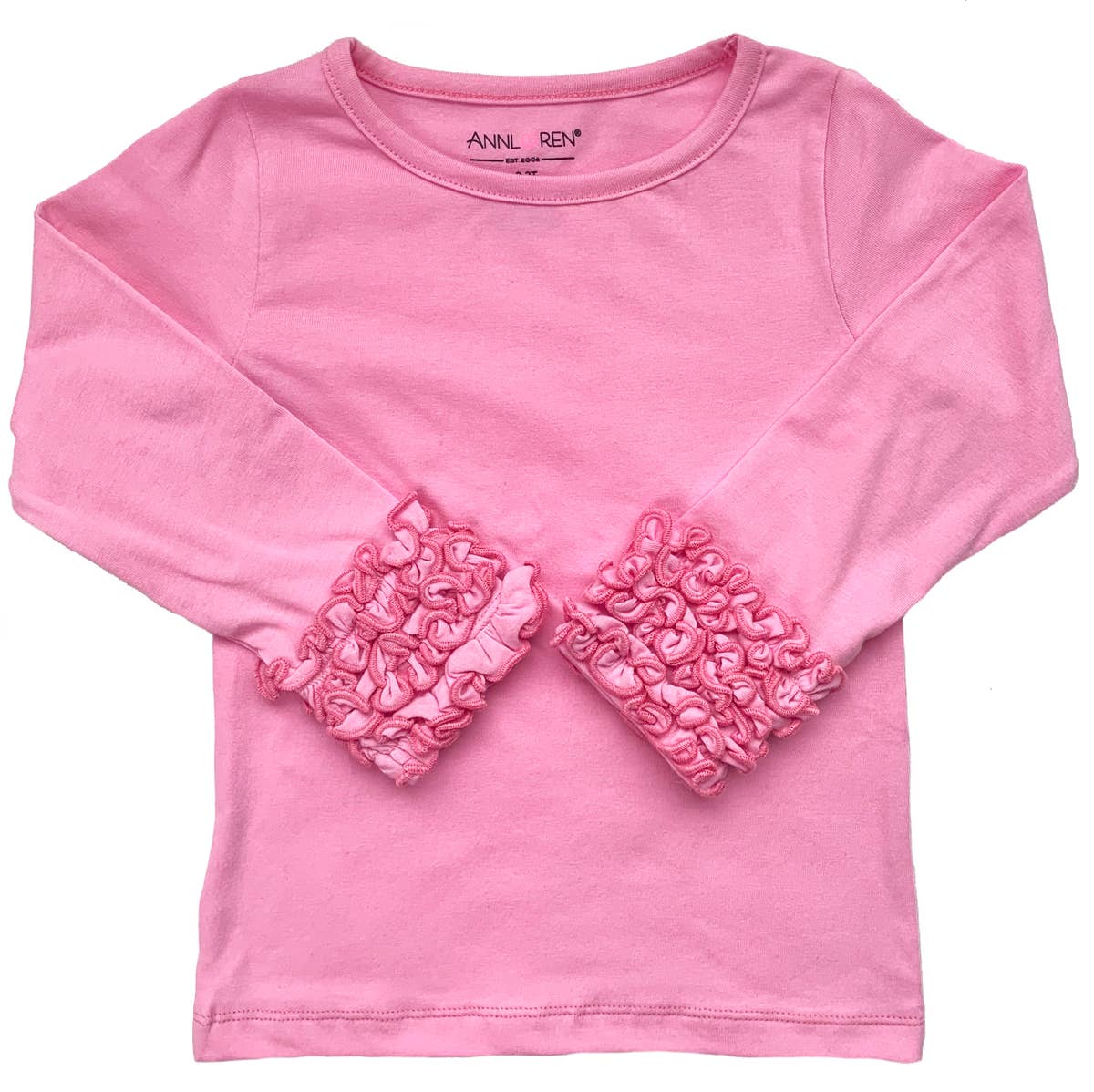 Ruffle Layering T-Shirt - Pink