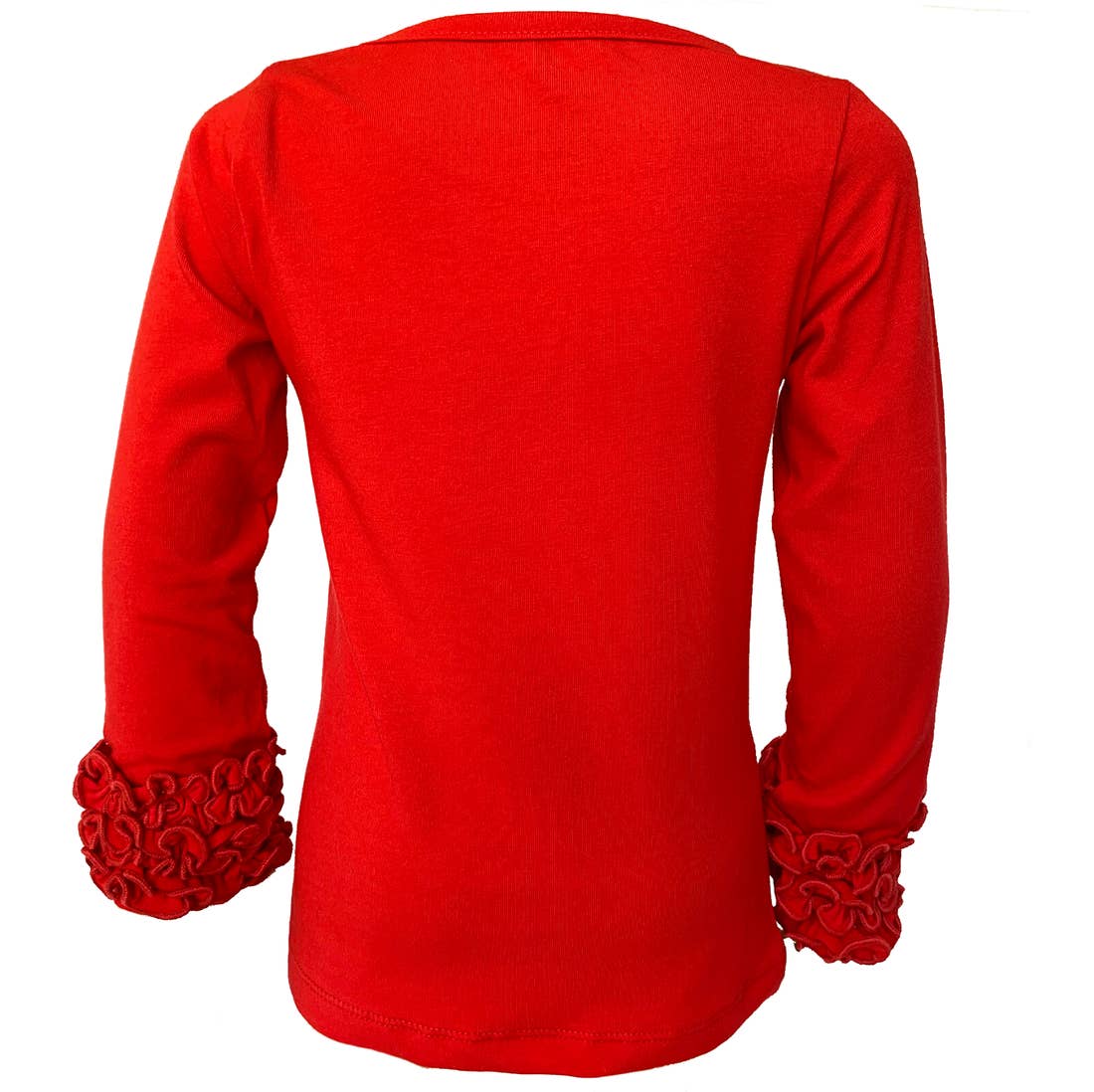Ruffle Layering T-Shirt - Red
