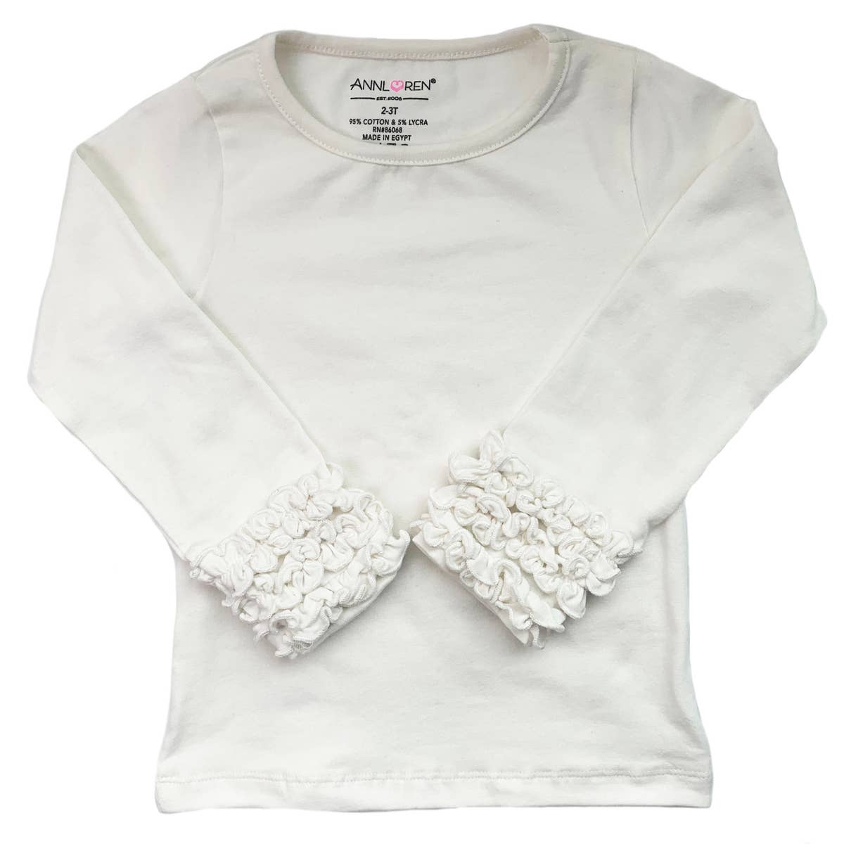 Ruffle Layering T-Shirt - Cream