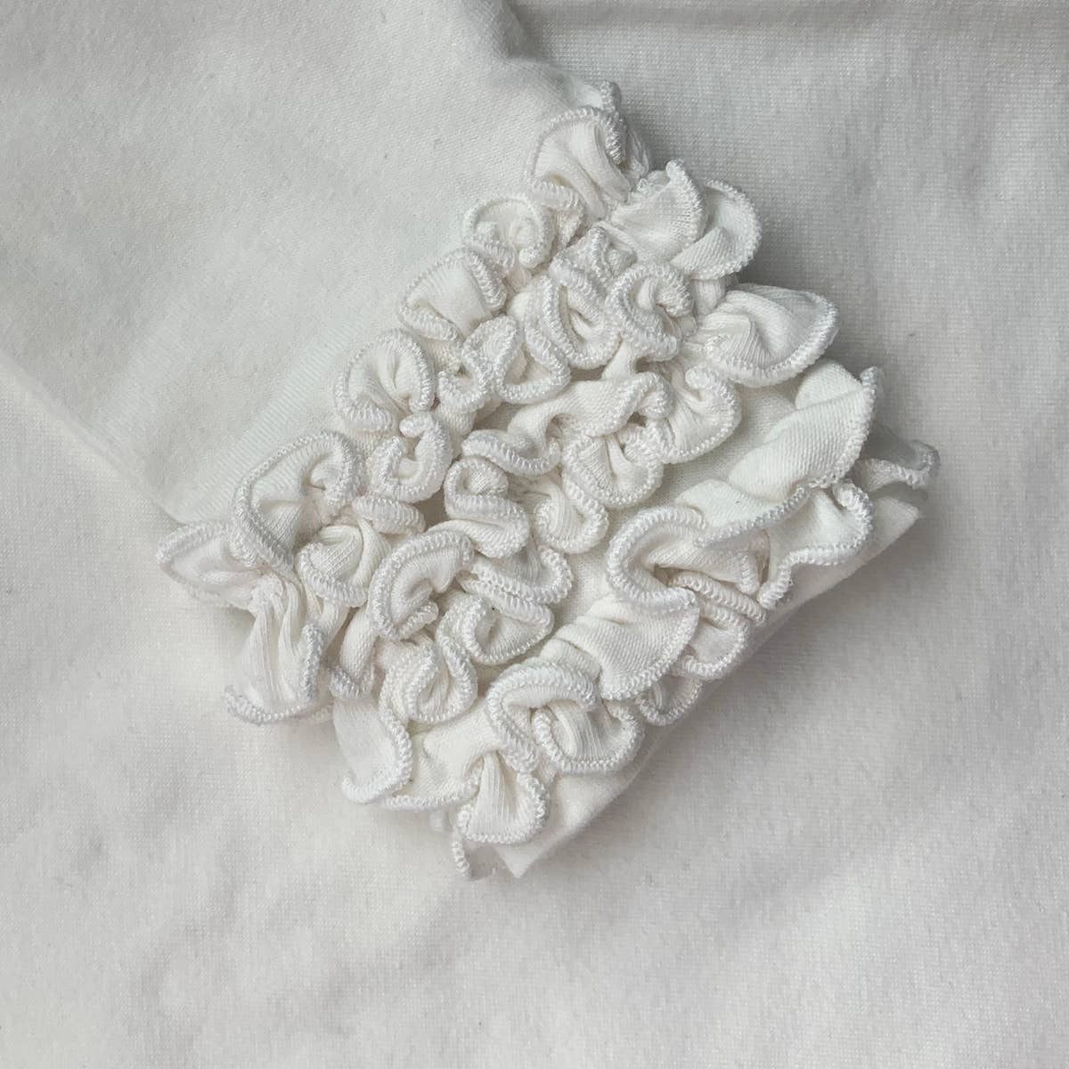 Ruffle Layering T-Shirt - Cream