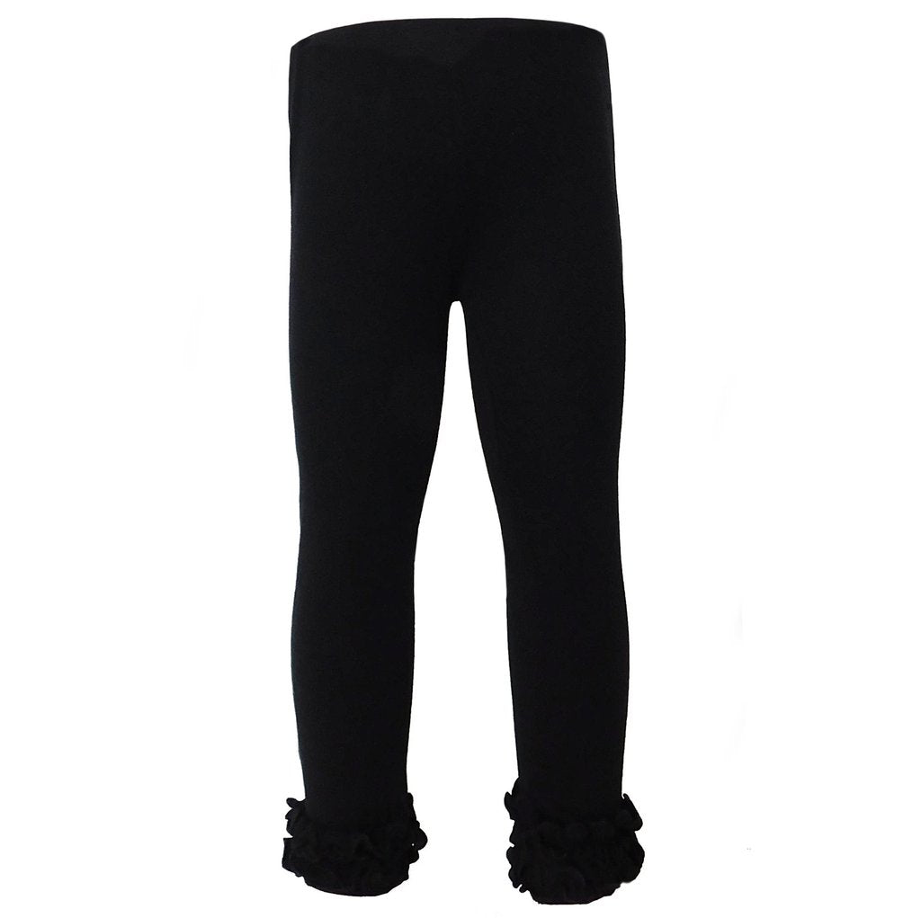 Black Ruffle Leggings