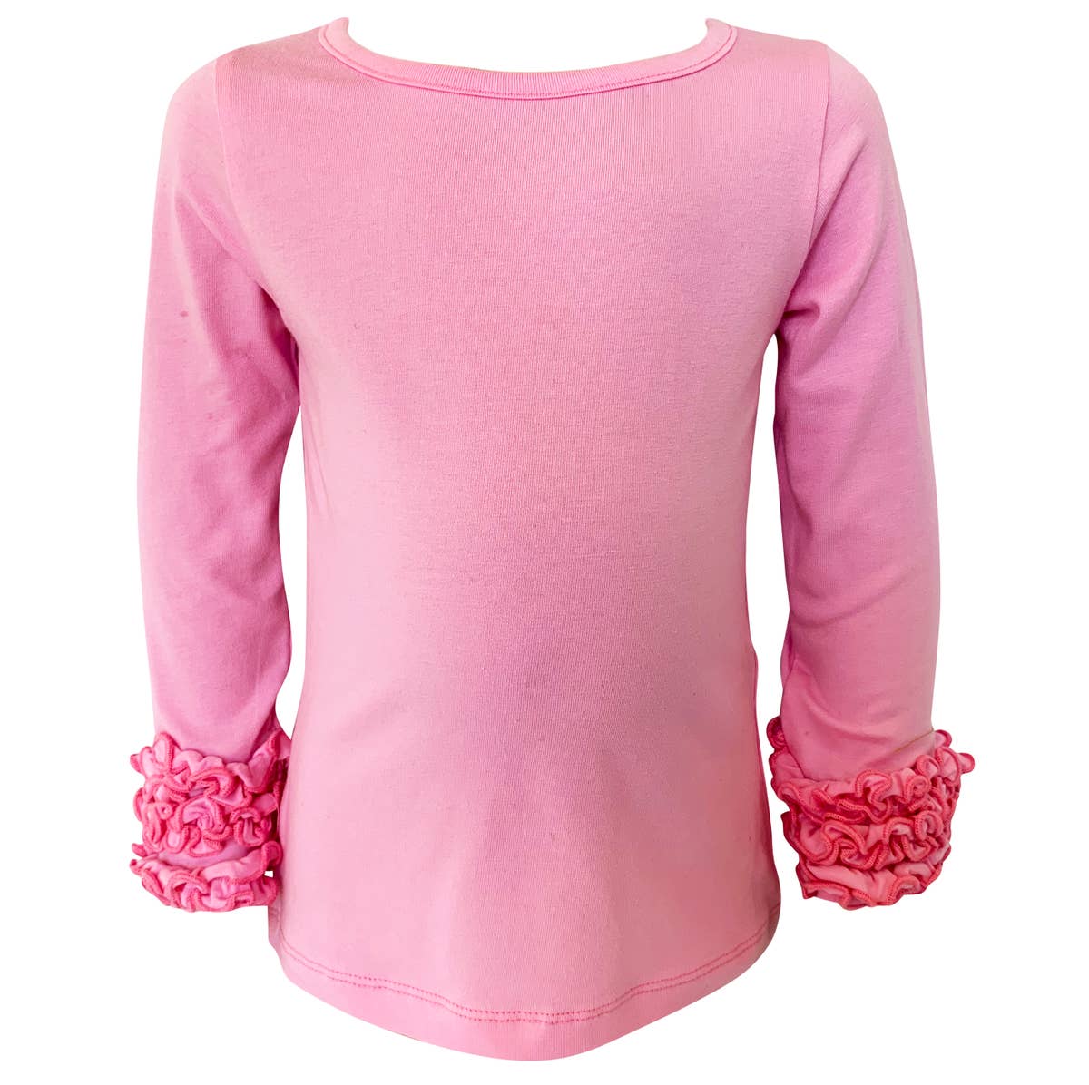 Ruffle Layering T-Shirt - Pink